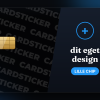 Lille chip, design selv - klistermærke til kort