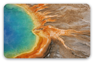 Grand Prismatic Spring - klistermærke til kort