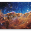 Kosmiske klipper - klistermærke til kort