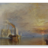 Temeraire på sidste rejse - klistermærke til kort