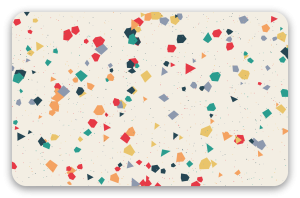 Terrazzo - klistermærke til kort