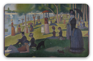 En søndag på La Grande Jatte - klistermærke til kort