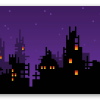 8-bit by - klistermærke til kort