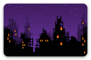 8-bit by - klistermærke til kort