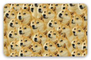 Doge - klistermærke til kort
