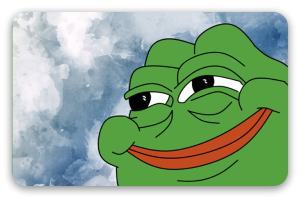 Happy Pepe - klistermærke til kort