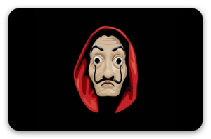 Dalí - klistermærke til kort