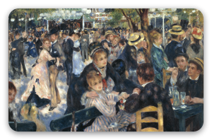 Bal på Moulin de la Galette - klistermærke til kort
