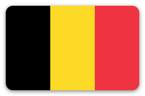 Belgien - klistermærke til kort