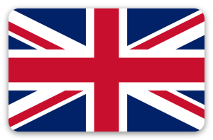 Storbritannien - klistermærke til kort