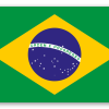 Brasilien - klistermærke til kort