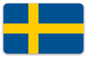 Sverige - klistermærke til kort