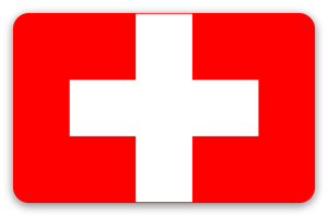 Schweiz - klistermærke til kort