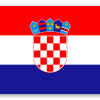 Kroatien - klistermærke til kort