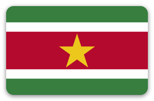 Surinam - klistermærke til kort