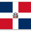 Den Dominikanske Republik - klistermærke til kort