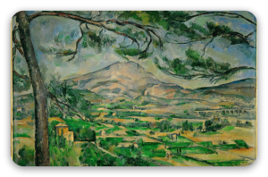 Mont Sainte-Victoire - klistermærke til kort