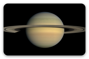 Saturn - klistermærke til kort