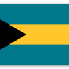 Bahamas - klistermærke til kort