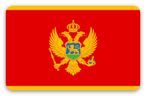 Montenegro - klistermærke til kort