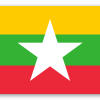 Myanmar - klistermærke til kort