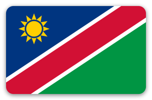 Namibia - klistermærke til kort