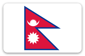Nepal - klistermærke til kort