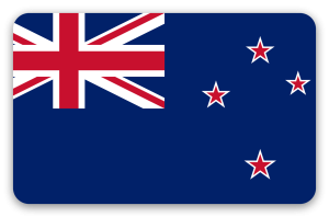 New Zealand - klistermærke til kort