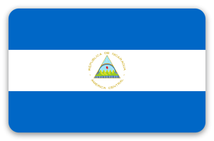 Nicaragua - klistermærke til kort