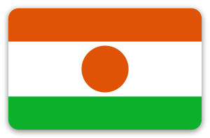 Niger - klistermærke til kort
