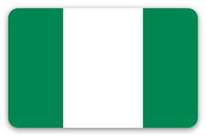 Nigeria - klistermærke til kort