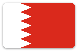 Bahrain - klistermærke til kort