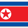 Nordkorea - klistermærke til kort