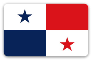 Panama - klistermærke til kort