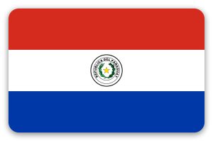 Paraguay - klistermærke til kort