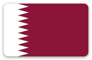 Qatar - klistermærke til kort