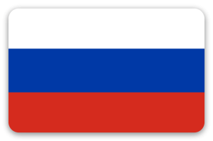 Rusland - klistermærke til kort