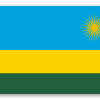 Rwanda - klistermærke til kort
