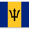 Barbados - klistermærke til kort