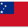 Samoa - klistermærke til kort