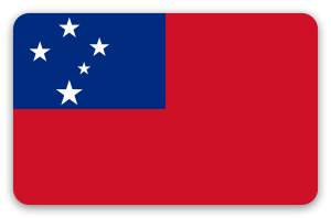 Samoa - klistermærke til kort