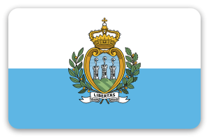 San Marino - klistermærke til kort