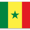Senegal - klistermærke til kort