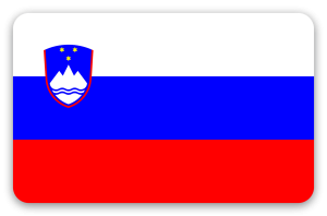 Slovenien - klistermærke til kort