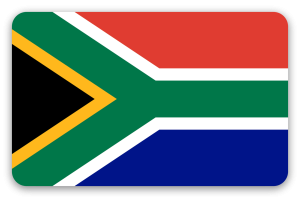 Sydafrika - klistermærke til kort