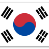 Sydkorea - klistermærke til kort