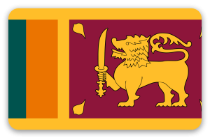 Sri Lanka - klistermærke til kort