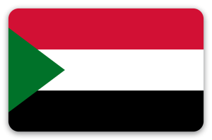 Sudan - klistermærke til kort