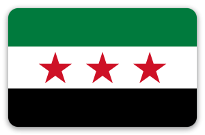 Syrien - klistermærke til kort