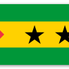 São Tomé og Príncipe - klistermærke til kort